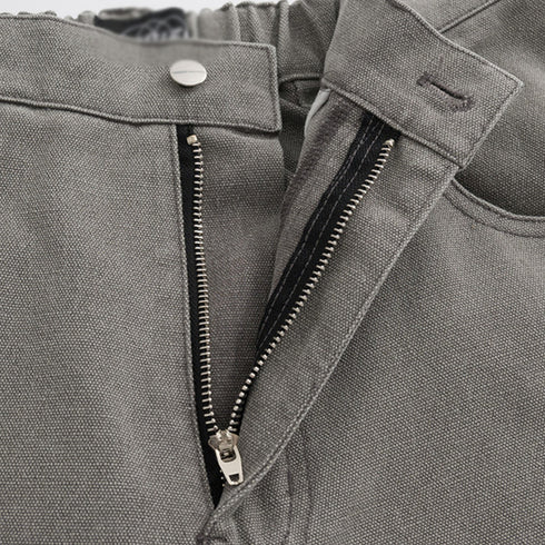 Punk Tooling Denim Logging Pants Men